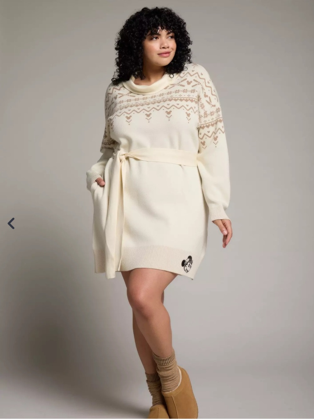 Her Universe Disney Minnie Mouse Ski Sweater Dress NWT Plus 1 BoxLunch Cozy